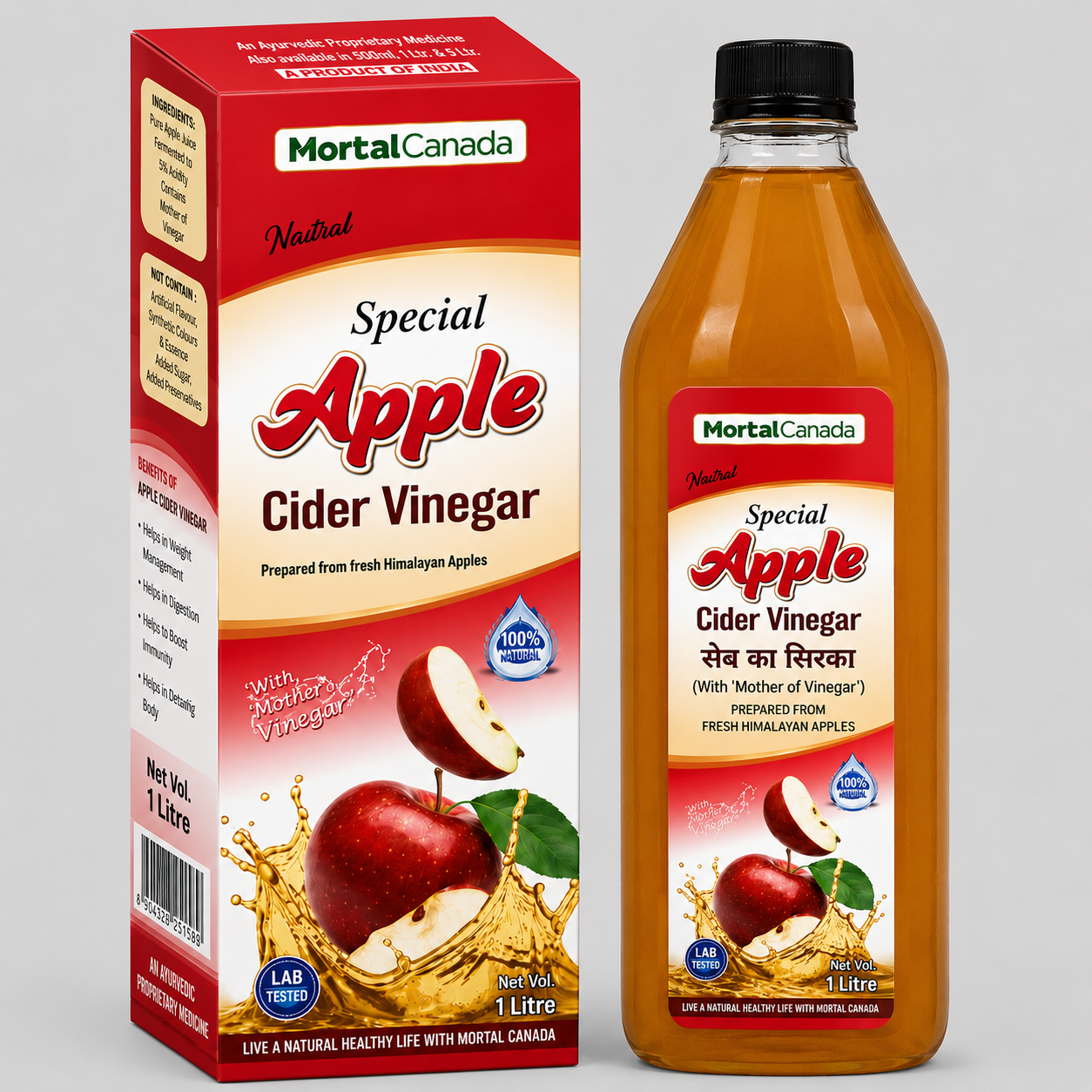 Herbal Canada Apple Cider Vinegar 1 Litre