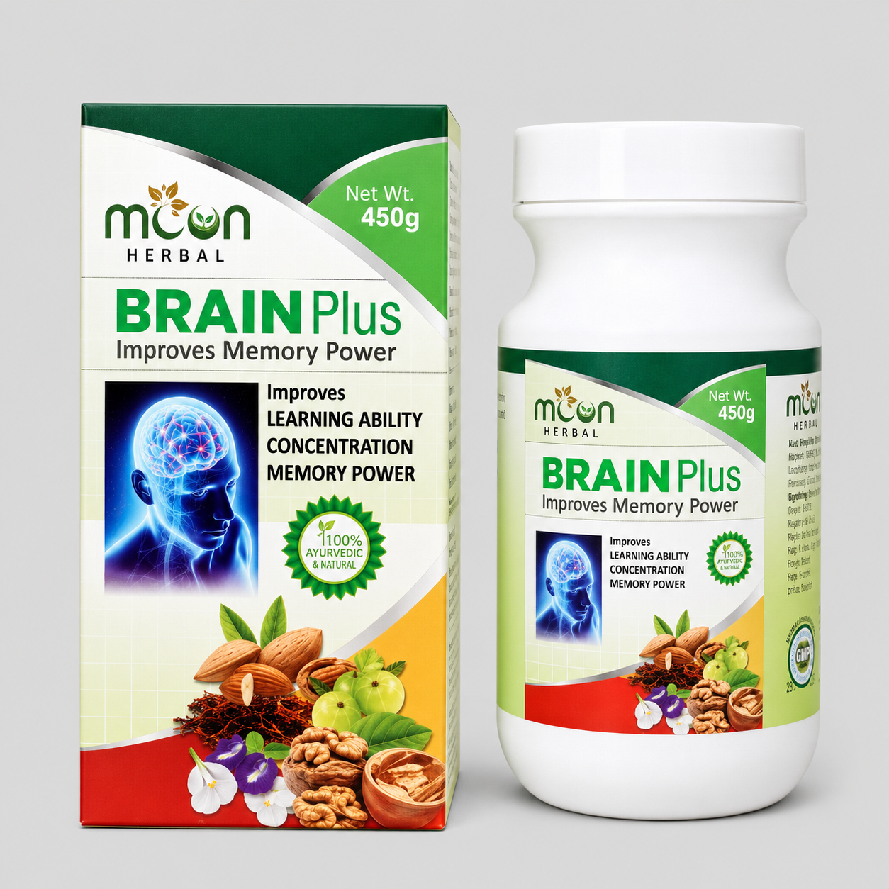 Moon herbal Brain plus 450 gm